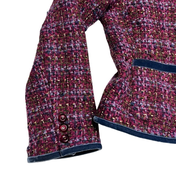 Jones New York Country - Women’s Colorful Tweed Blazer Sz. PS - Picture 3 of 7
